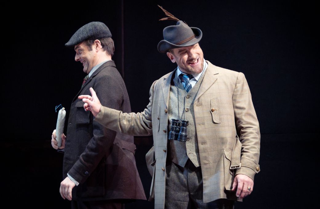 Daniel Jenz (Walther von der Vogelweide) und G&uuml;nther Groissb&ouml;ck (Landgraf Hermann) &copy; Wiener Staatsoper | Ashley Taylor