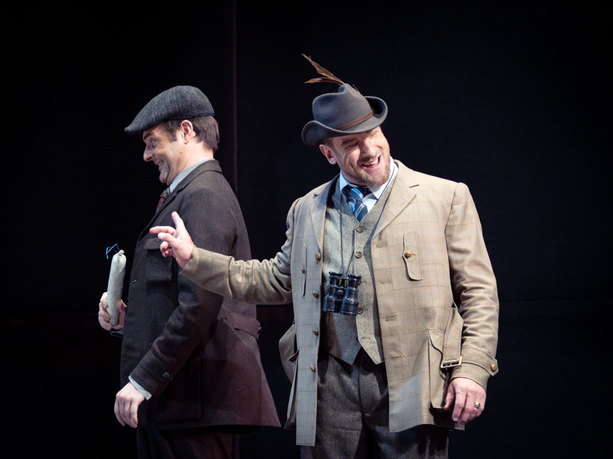 Daniel Jenz (Walther von der Vogelweide) und Günther Groissböck (Landgraf Hermann) &copy; Wiener Staatsoper | Ashley Taylor