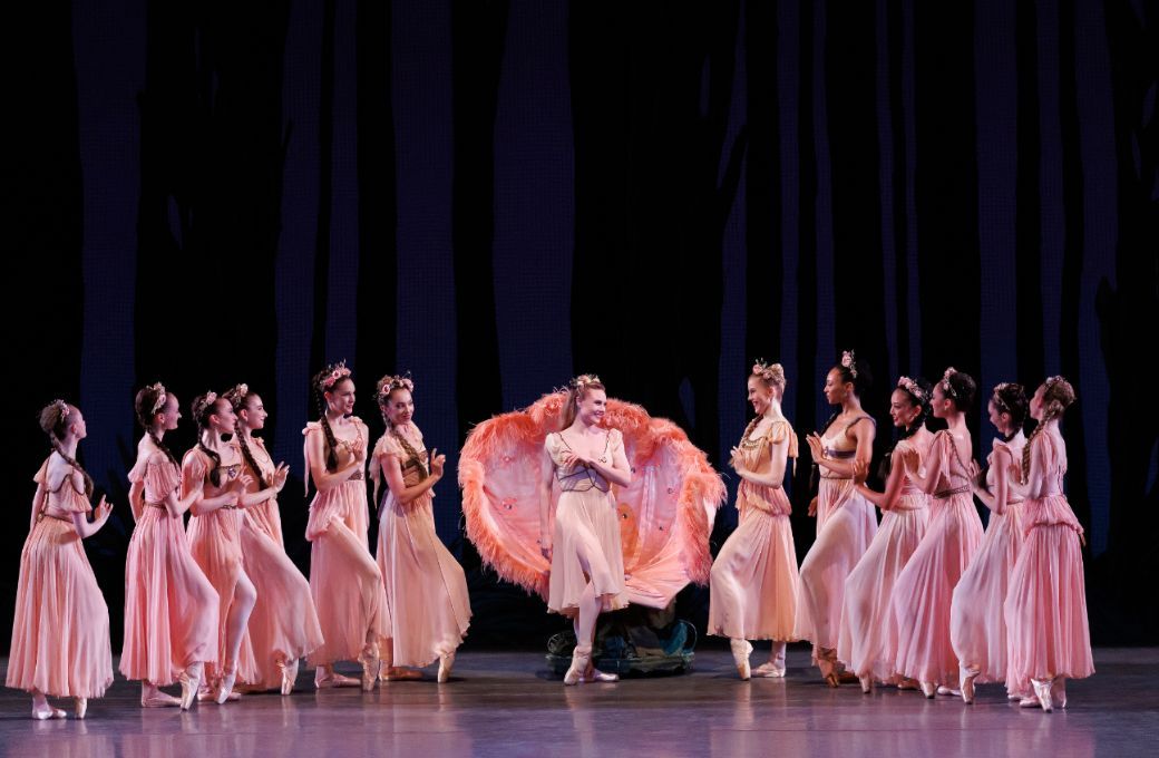 Sara Mearns as Titania with the Company in George Balanchine's <i>A Midsummer Night's Dream</i> &copy; Erin Baiano