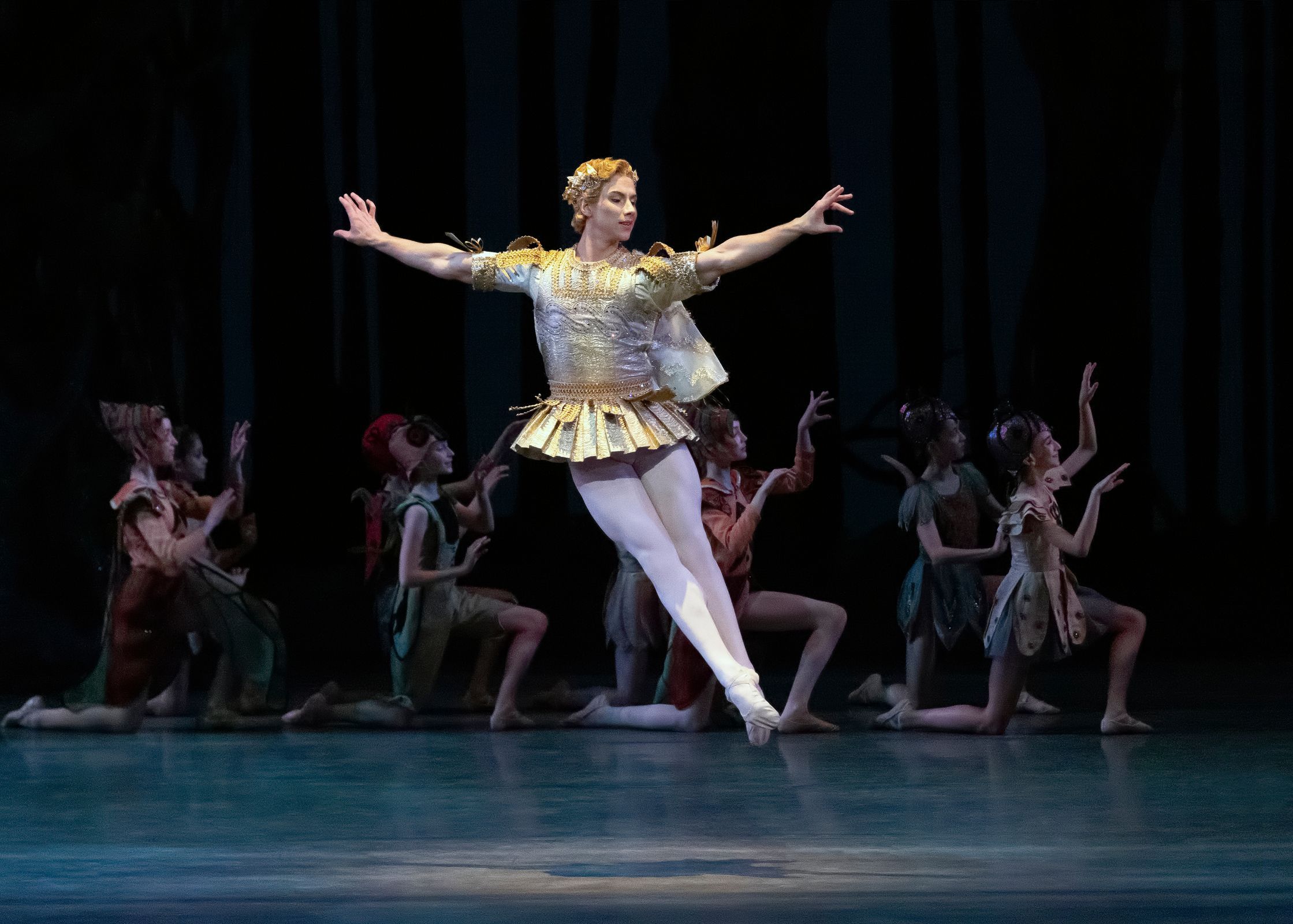 Roman Mejia as Oberon in George Balanchine's <i>A Midsummer Night's Dream</i> &copy; Erin Baiano