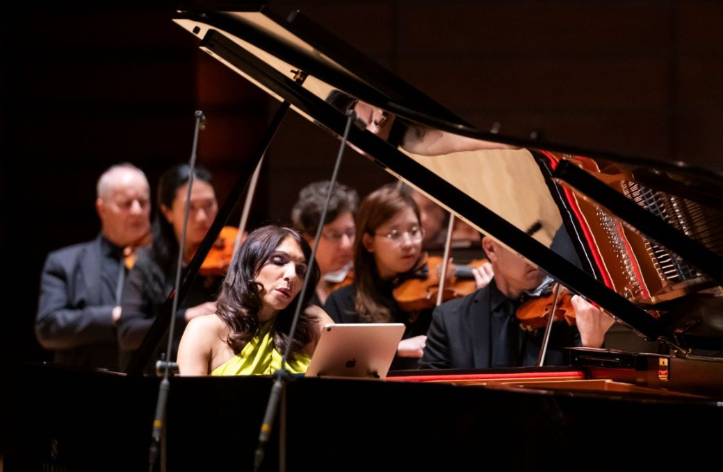 Lara Downes and the Philadelphia Orchestra © Allie Ippolito