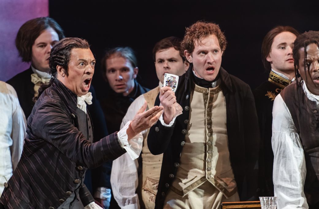 Roderick Williams (Yeletsky) and Sam Furness (Chekalinsky) © Julian Guidera