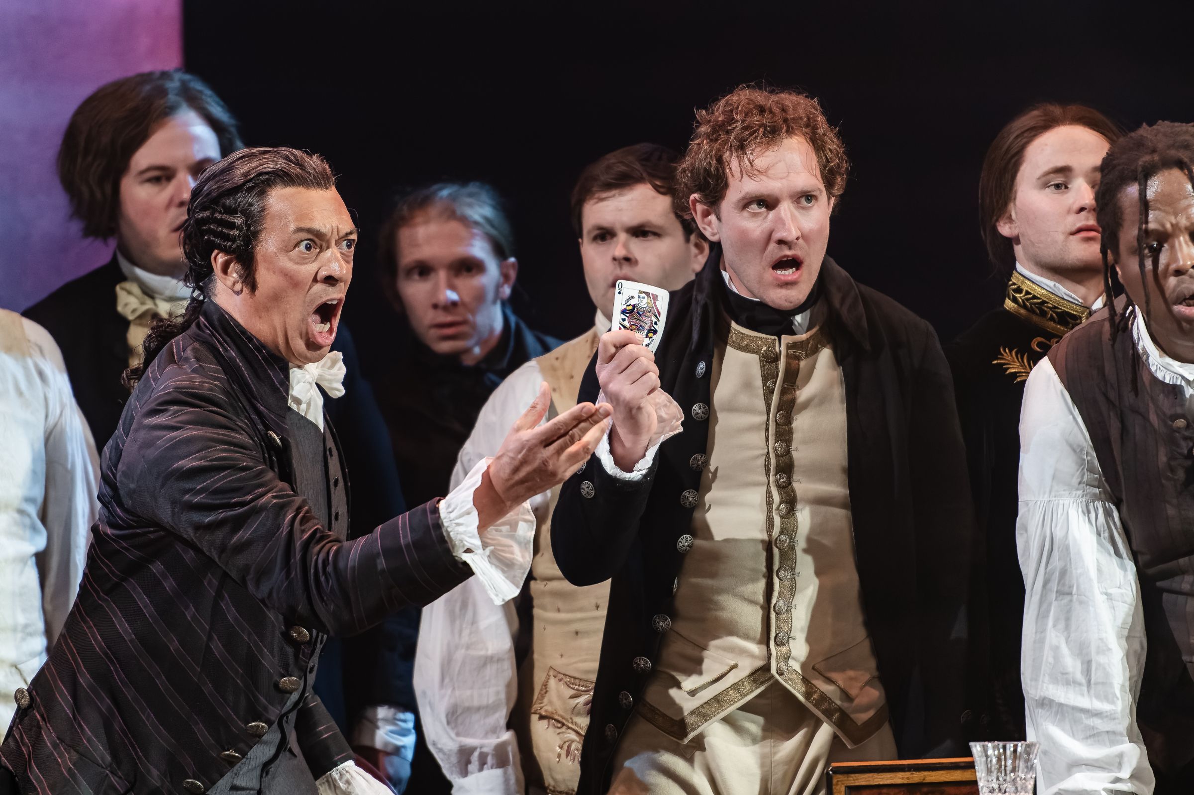 Roderick Williams (Yeletsky) and Sam Furness (Chekalinsky) &copy; Julian Guidera