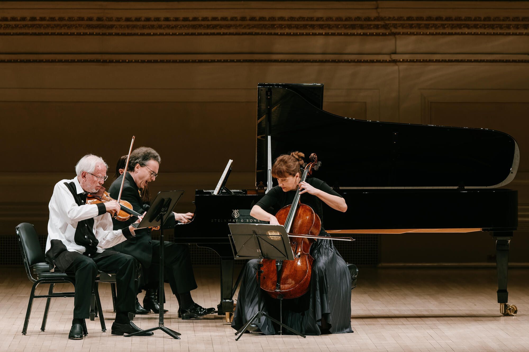 Gidon Kremer, Evgeny Kissin and Giedrė Dirvanauskaitė &copy; Fedi Kheir
