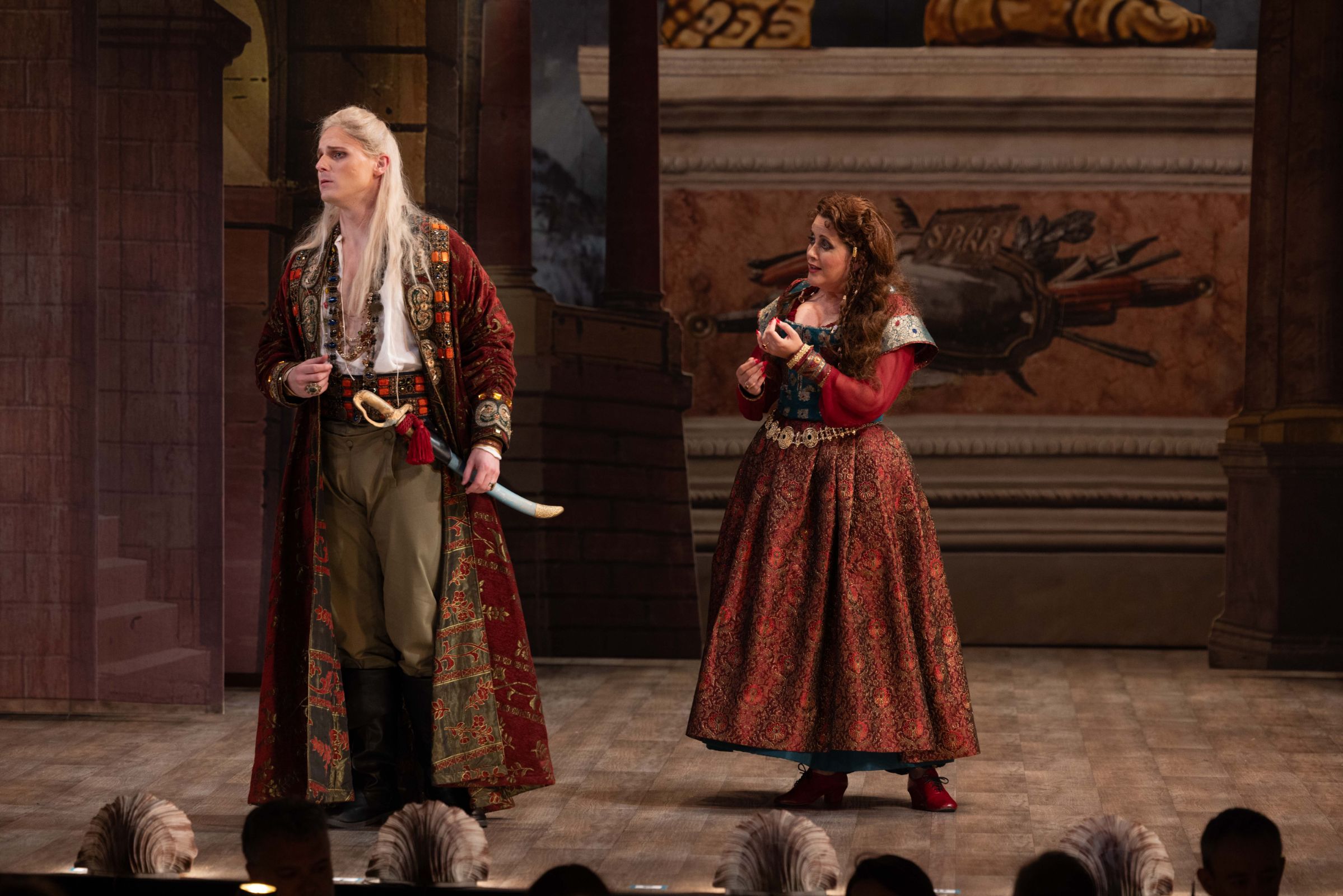 Michael Skarke (Tiridates) and Amanda Forsythe (Ormœna) &copy; Kathy Wittman