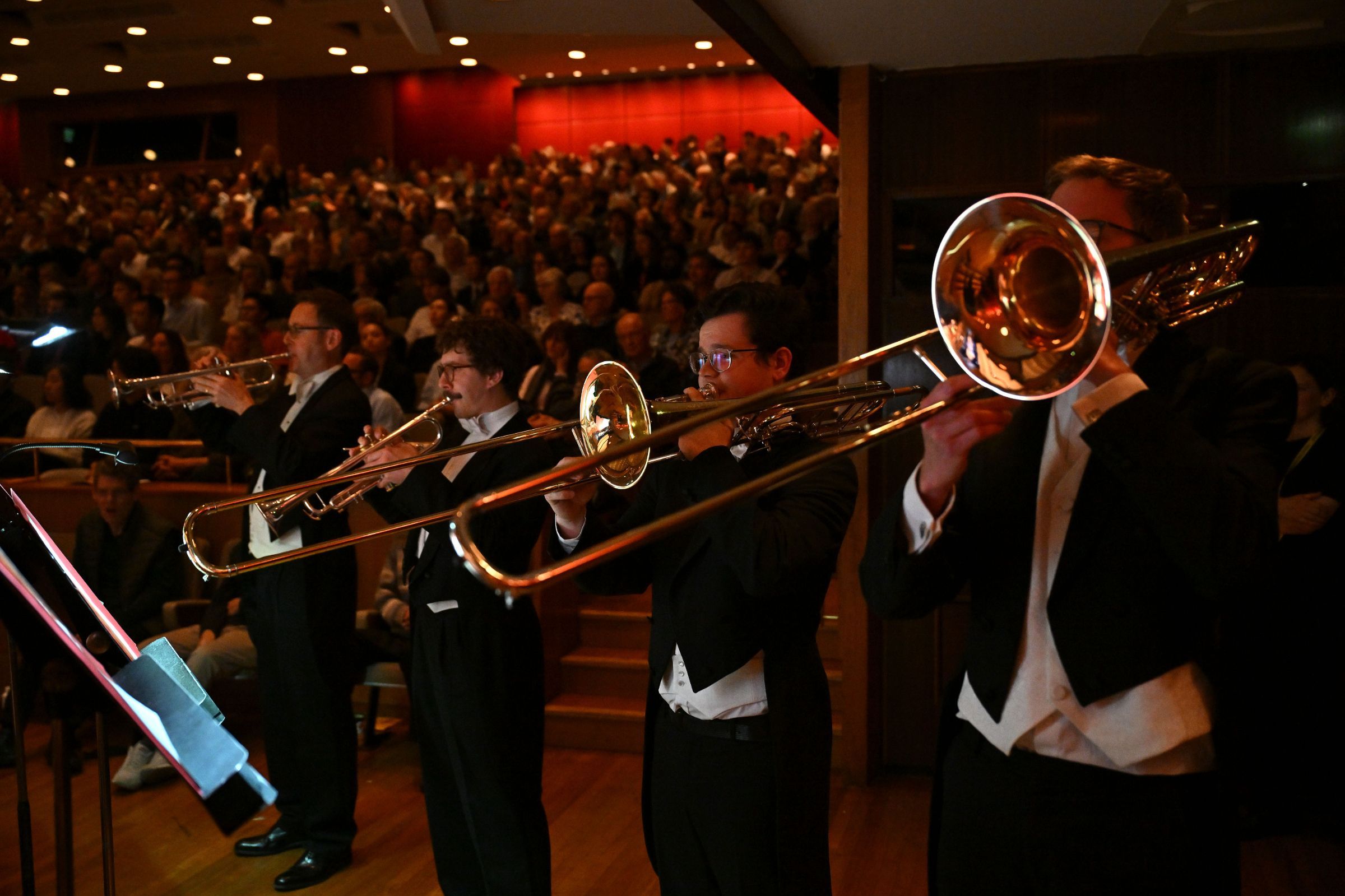 The Philharmonia "off-stage" brass © Philharmonia Orchestra | Mark Allan