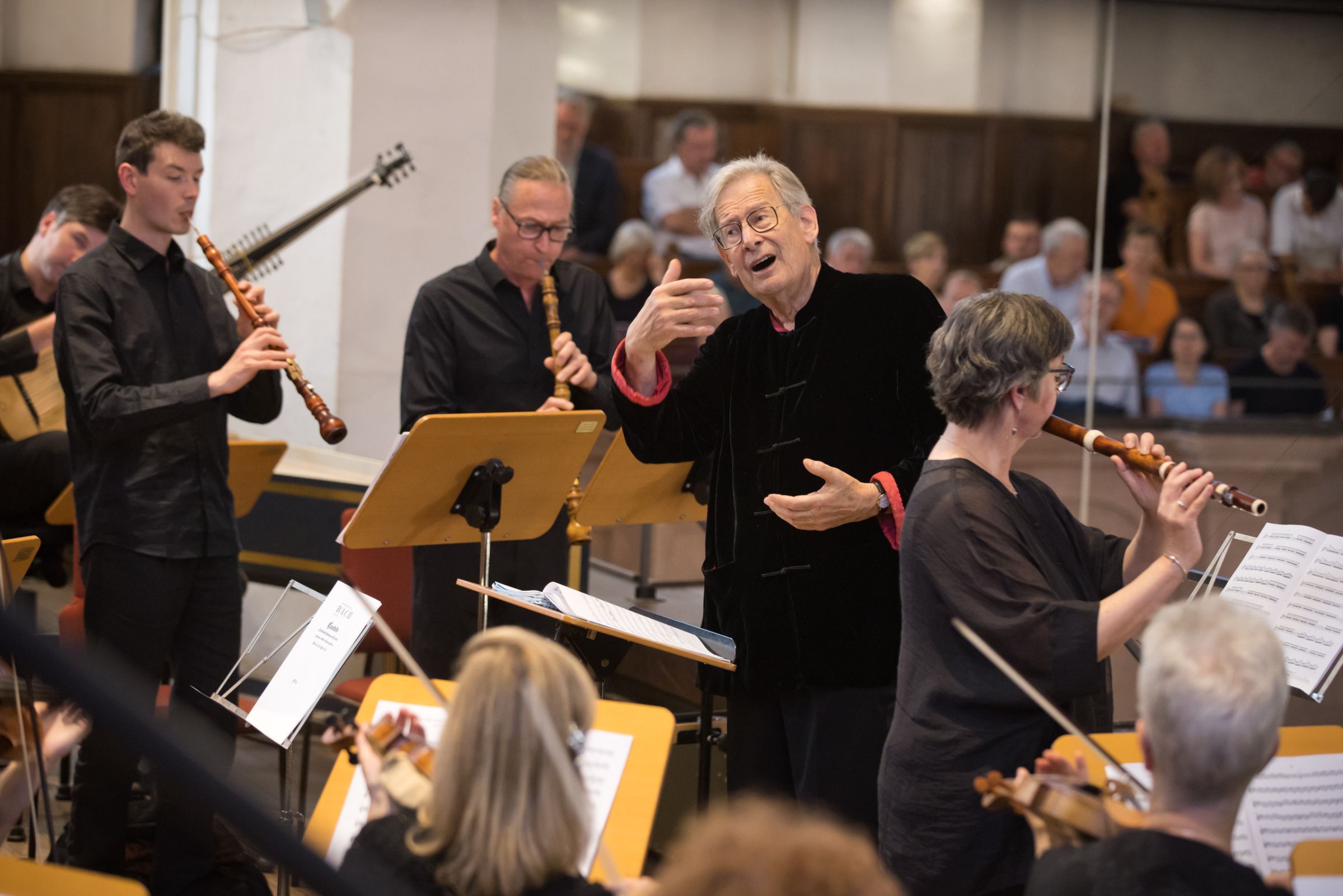 Sir John Eliot Gardiner dirigiert The Constellation Orchestra and Choir in der Thomaskirche &copy; Gert Mothes