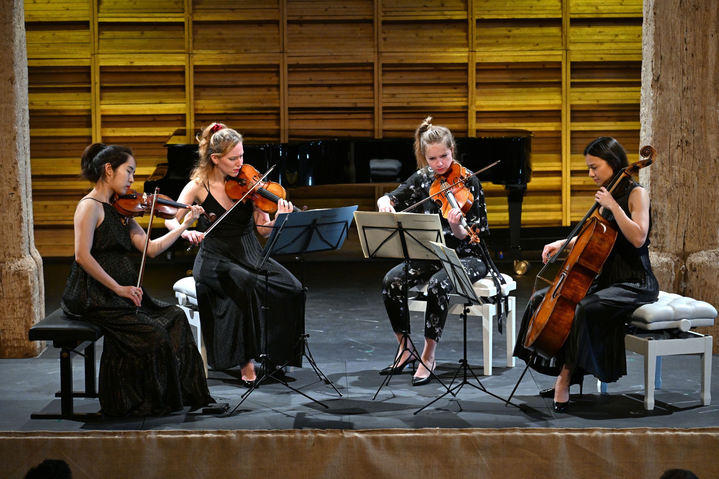 Le Quatuor Fidelio à la Grange de Meslay &copy; Gérard Proust