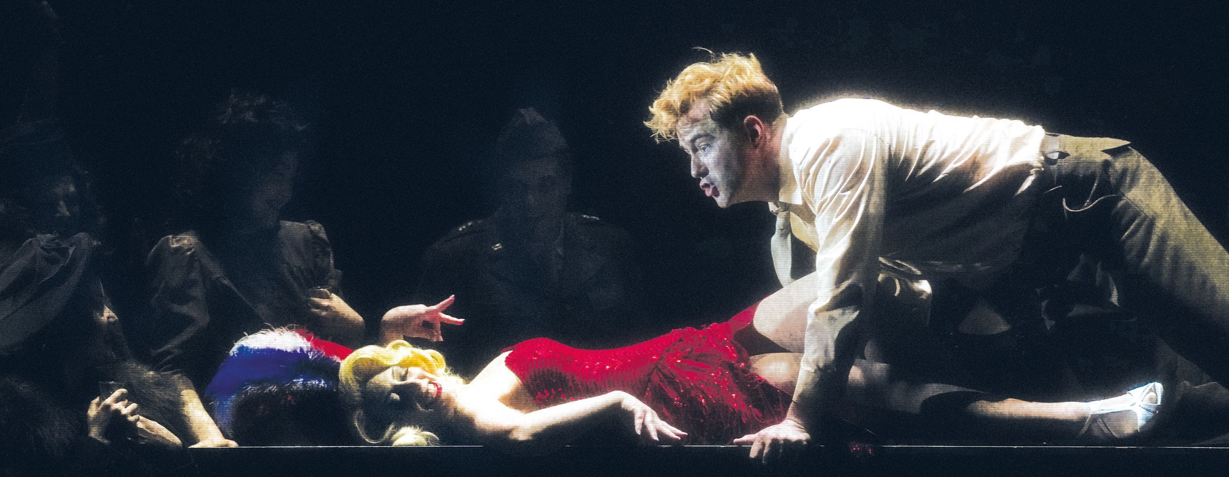 Holly Flack (Pauline) and Seth Carico (Private) &copy; Karl Forster