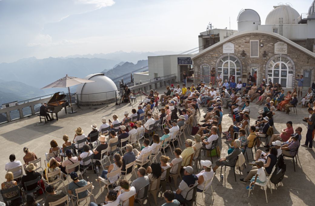 Un récital au Pic du Midi de Bigorre, à l'occasion du festival Piano Pic © Piano Pic