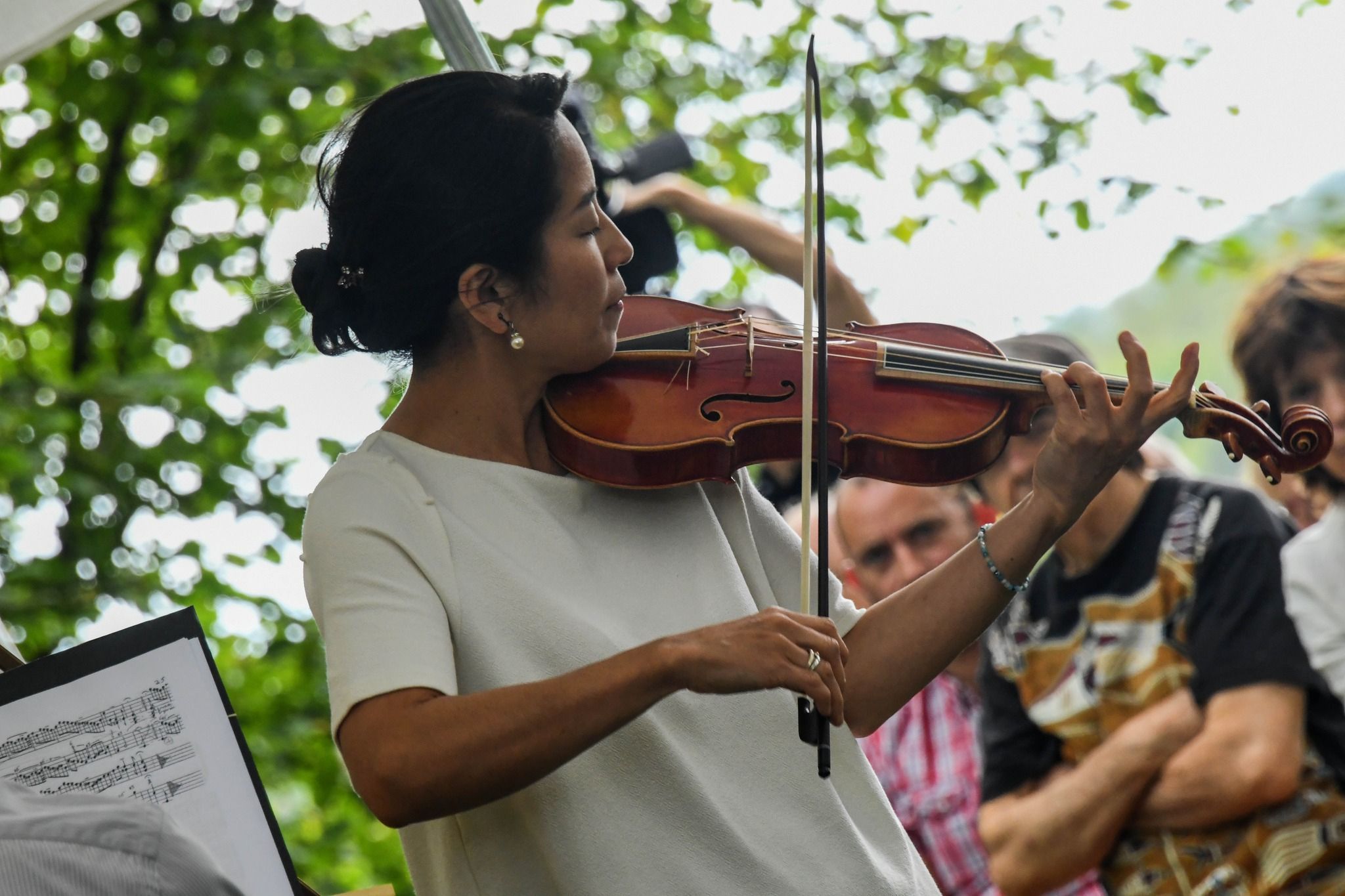 Yoko Kawakubo, de l'ensemble Les Timbres, au festival Musique et Mémoire © Nicolas Maget