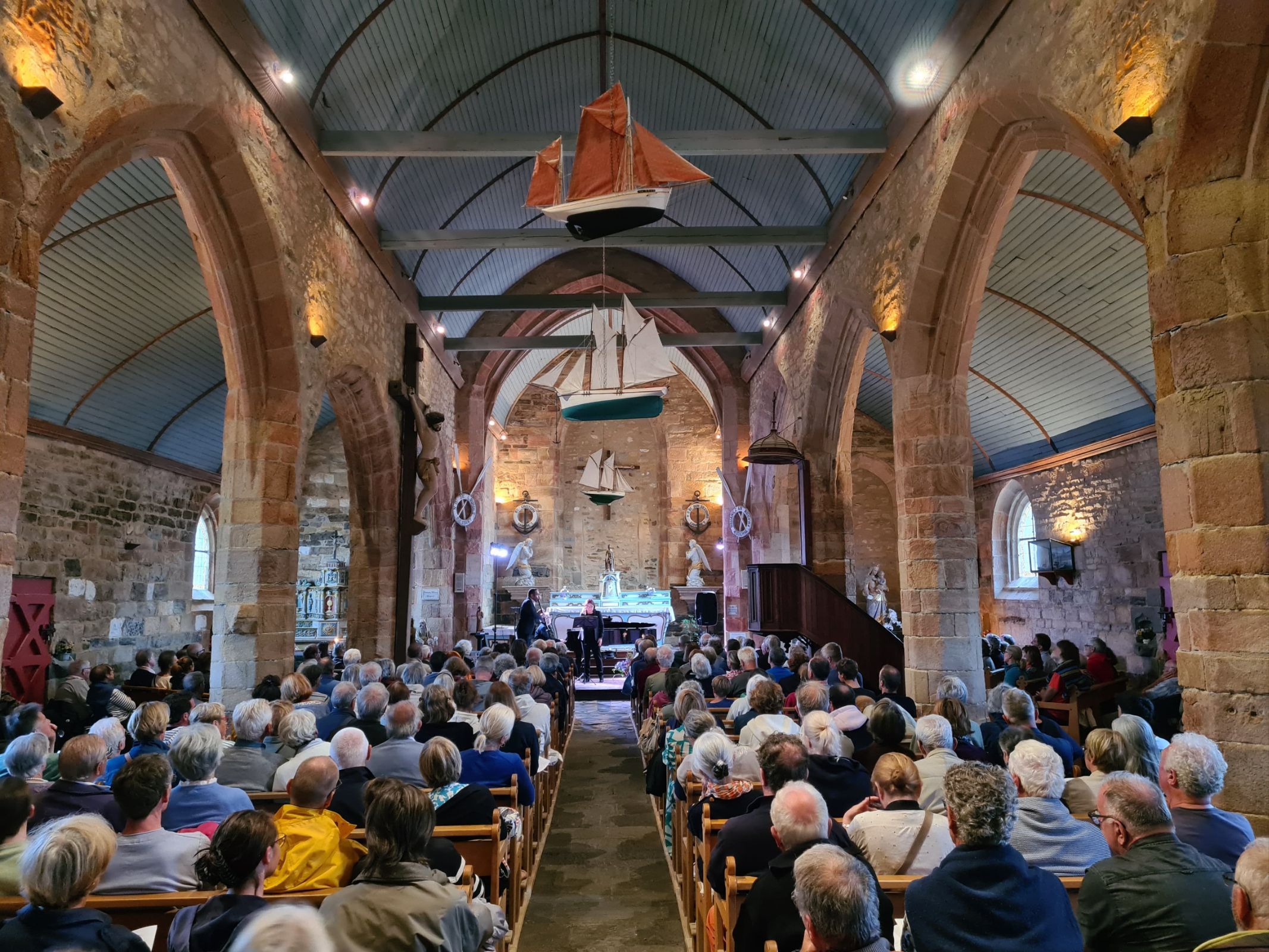 Un concert dans la chapelle de Camaret, dans le cadre de Classic' à l'Ouest © Pierre Chambellant