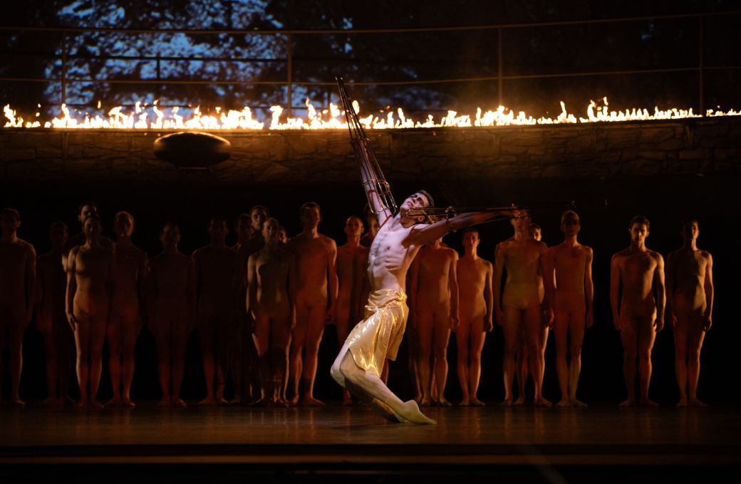 Kristóf Szabó as The Eagle in Krzysztof Pastor's <i>Prometheus</i> © Ewa Krasucka