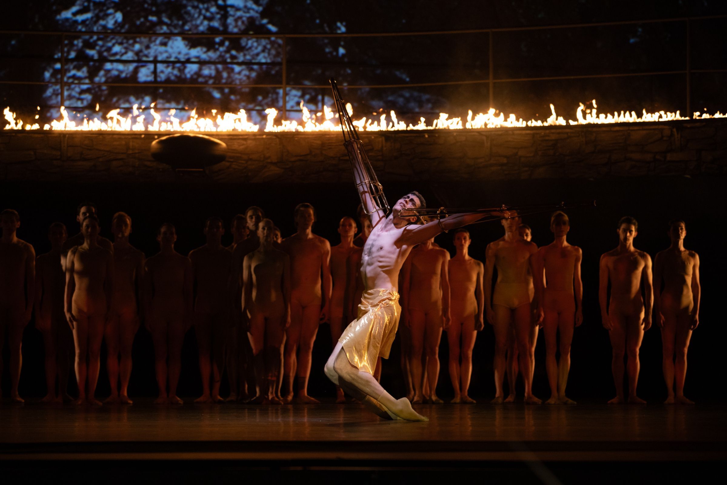 Kristóf Szabó as The Eagle in Krzysztof Pastor's <i>Prometheus</i> © Ewa Krasucka