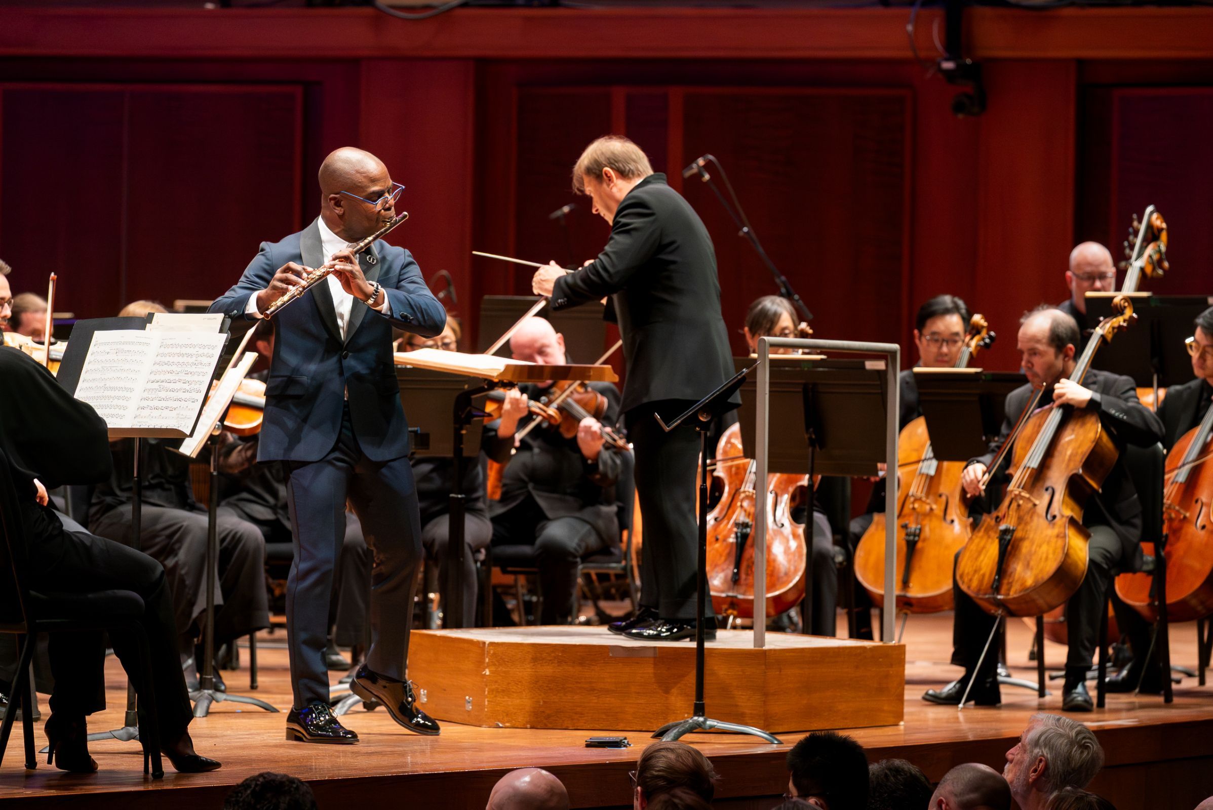 Demarre McGill, Ludovic Morlot and the Seattle Symphony &copy; James Holt