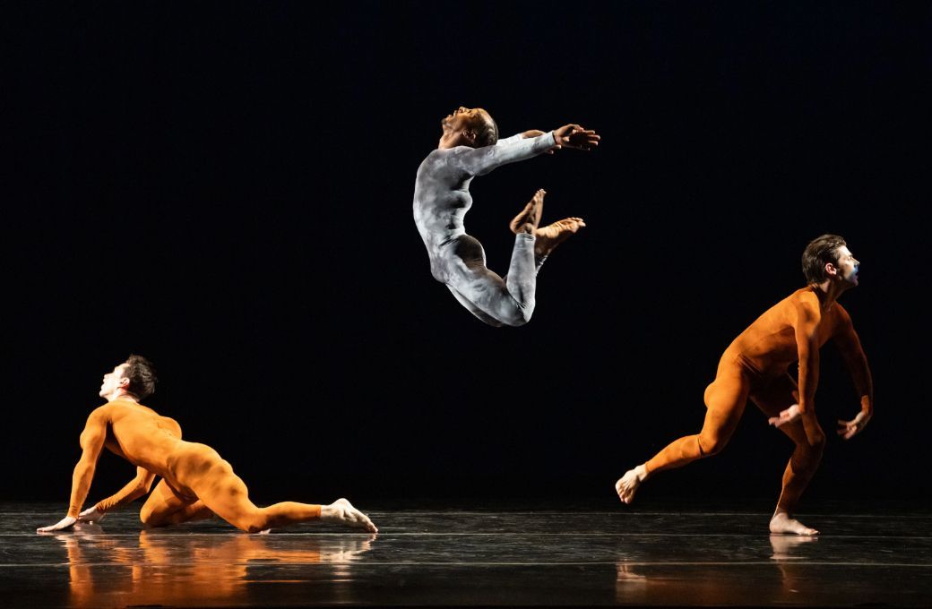 John Harnage, Alex Clayton and Jake Vincent in Paul Taylor's <i>Churchyard</i> © Steven Pisano