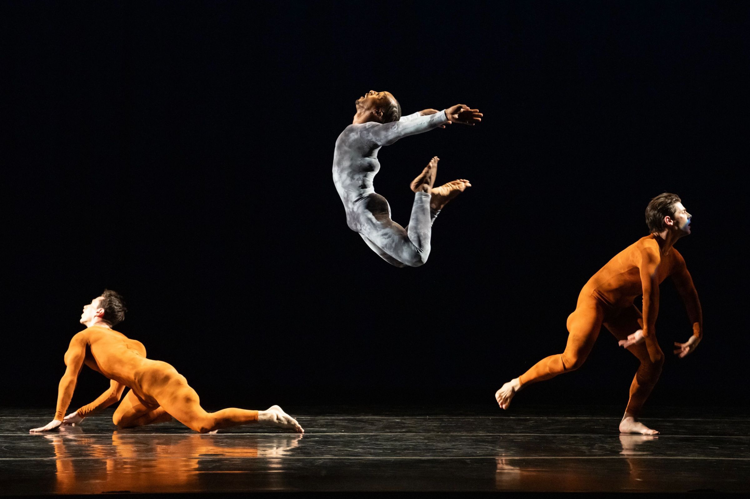 John Harnage, Alex Clayton and Jake Vincent in Paul Taylor's <i>Churchyard</i> © Steven Pisano