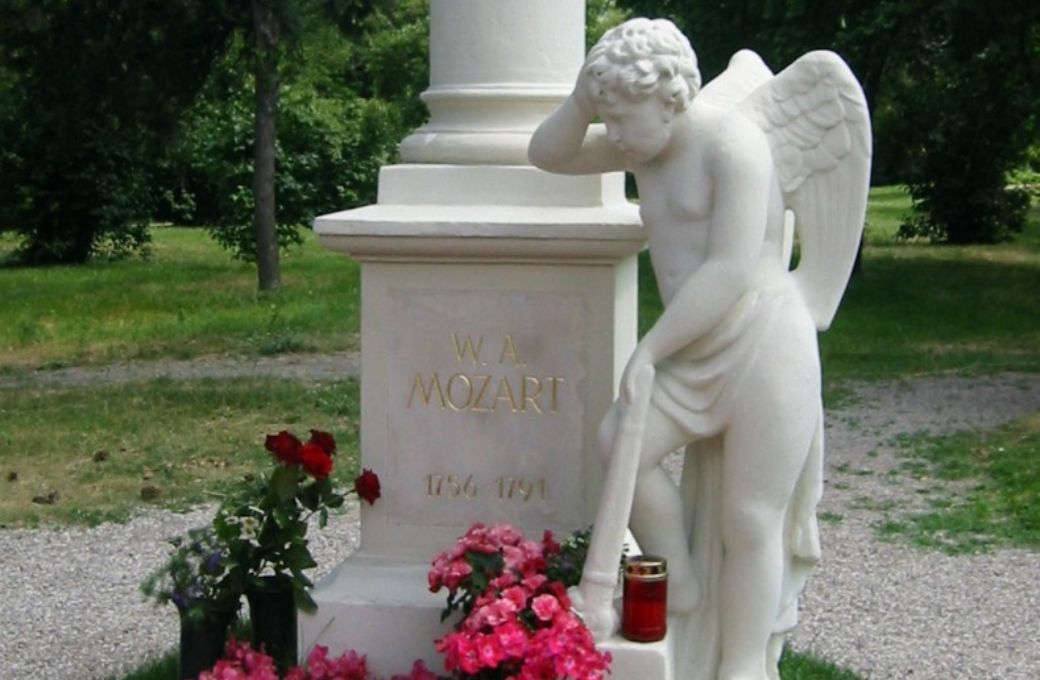 A memorial to W.A. Mozart in St. Marx Cemetery, Vienna &copy; Invisigoth67 | Wikimedia Commons CC BY-SA 2.5