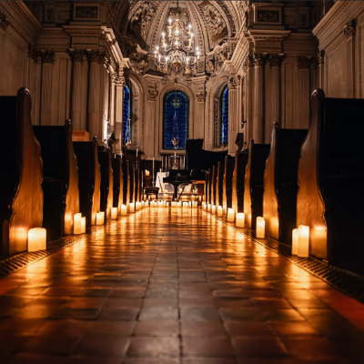 The Grand Tour: German Piano Music by Candlelight (with complimentary glass of German wine)