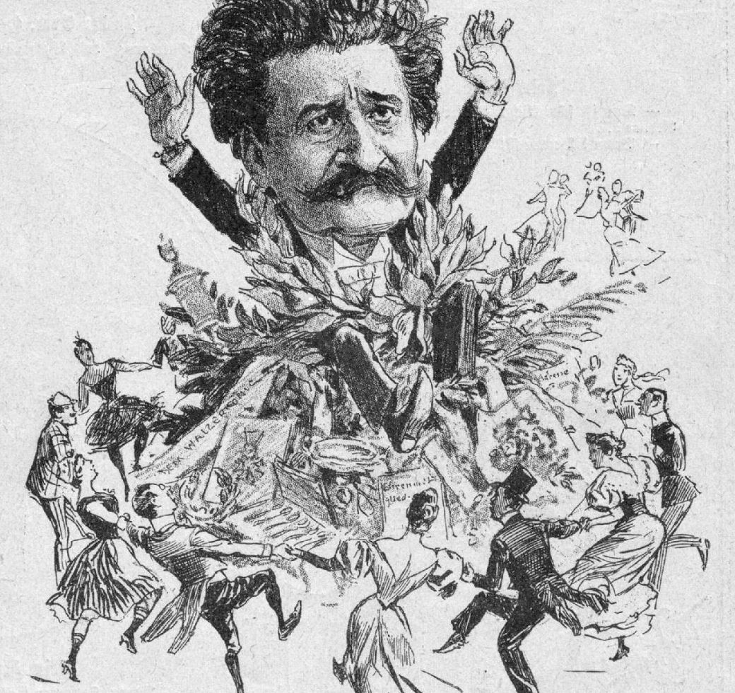 Johann Strauss II (1825–1899) © Theo Zasche (1894) | Public domain