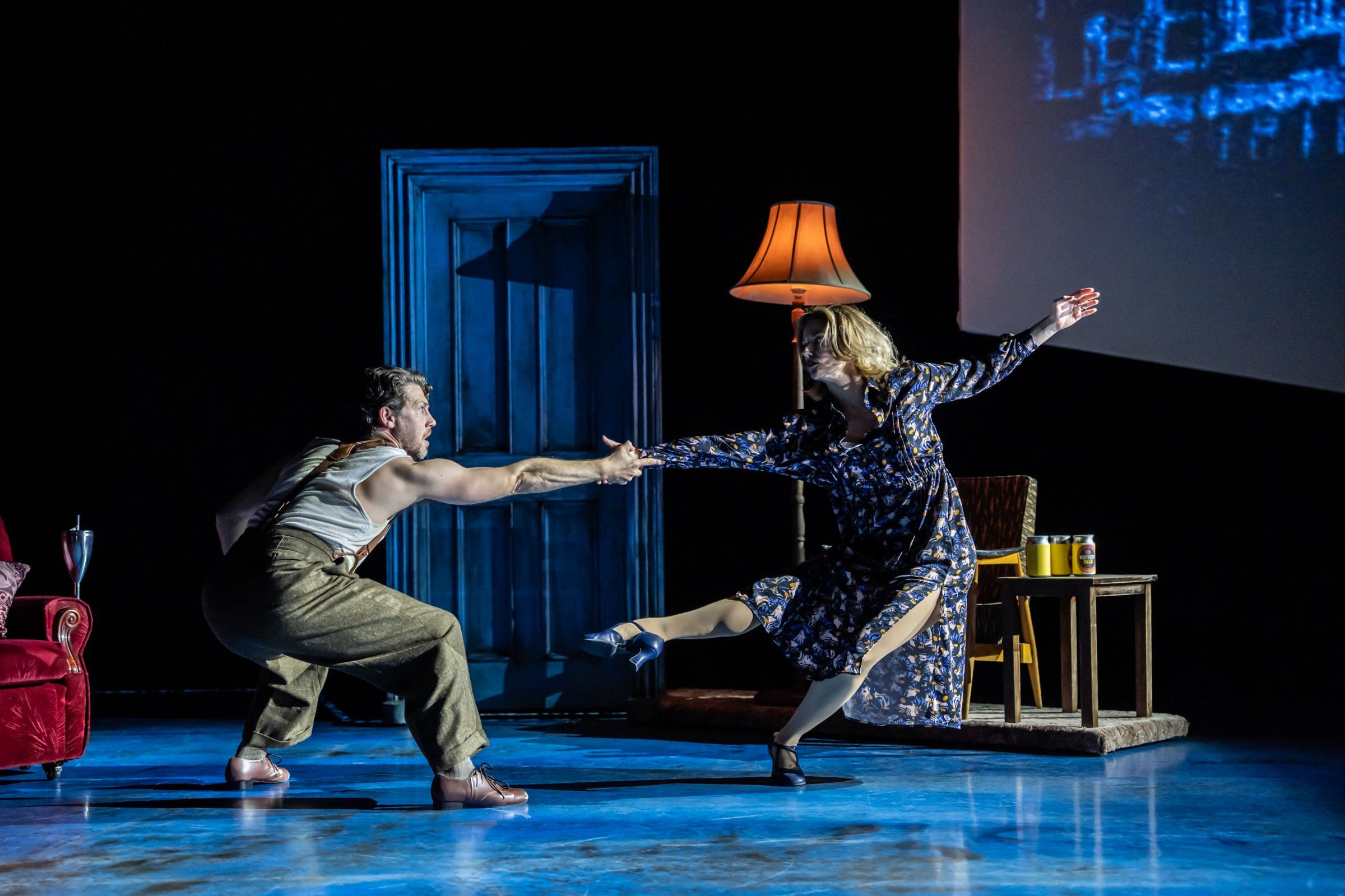 Stuart Neal as The Father and Kate Tydman as The Mother in<i>Quadrophenia – A Mod Ballet</i> &copy; Johan Persson