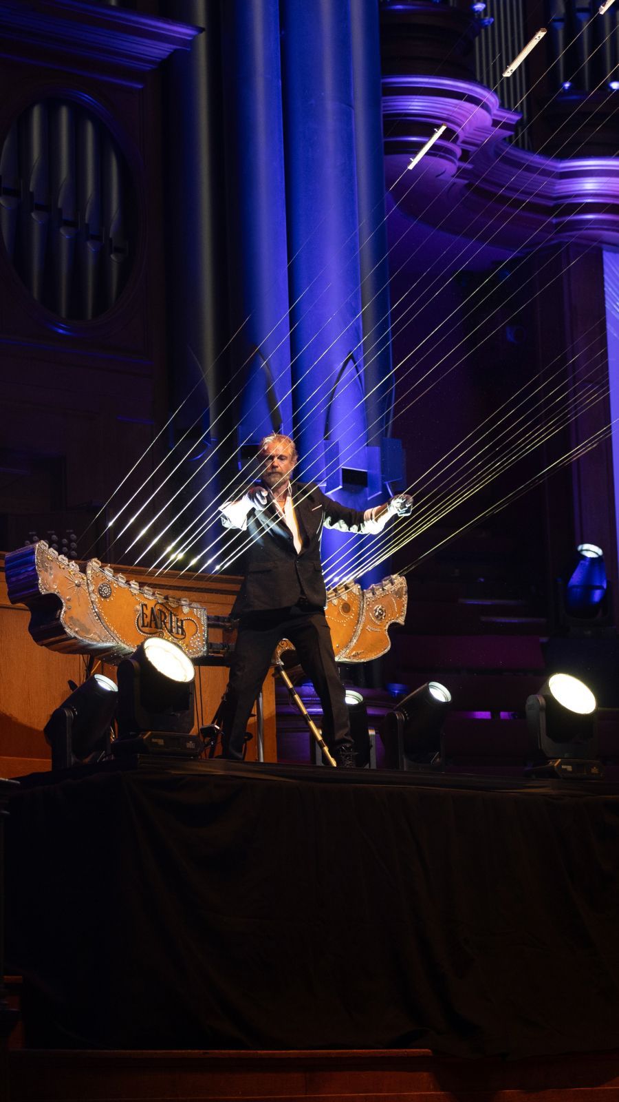 William Close and The Earth Harp &copy; The LK Studio