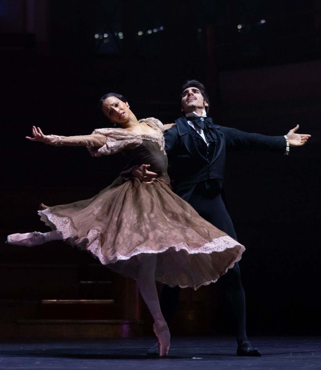 Francesca Hayward and Cesar Corrales in Act 3 of <i>Onegin</i> &copy; The LK Studio