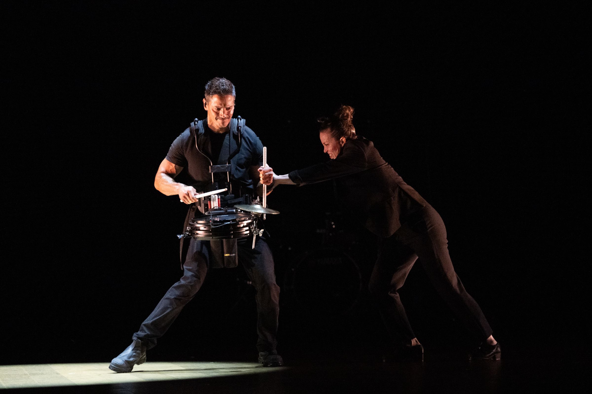 John Angeles and Michelle Dorrance in <i>The Center Will Not Hold</i> &copy; Christopher Duggan