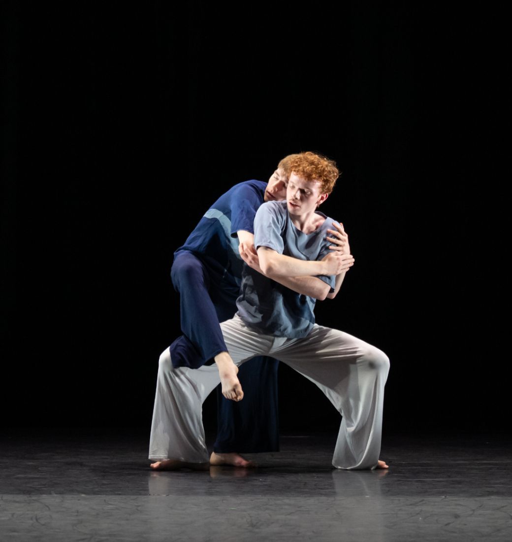 Corlee Haverty and Scott Millar from Rambert School in Richard Alston’s <i>Waltzes in Disorder</i> © Photography by ASH