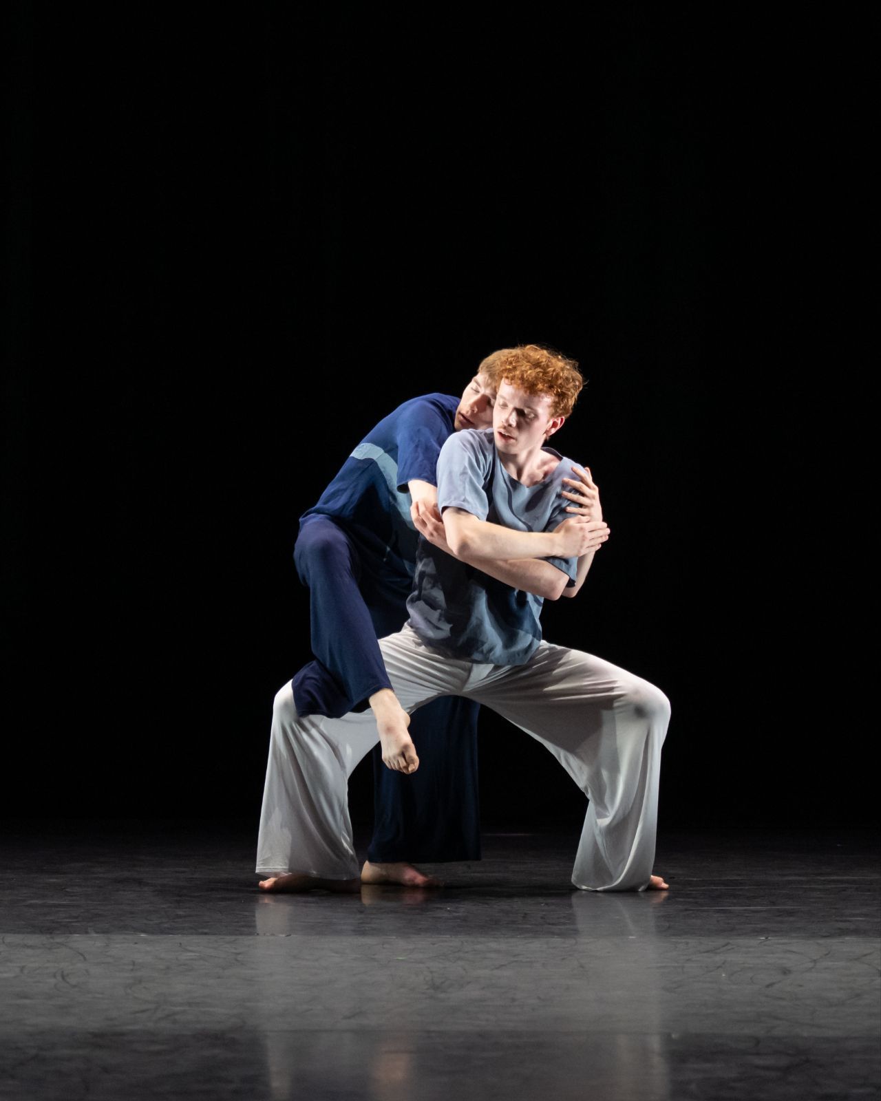 Corlee Haverty and Scott Millar from Rambert School in Richard Alston’s <i>Waltzes in Disorder</i> © Photography by ASH