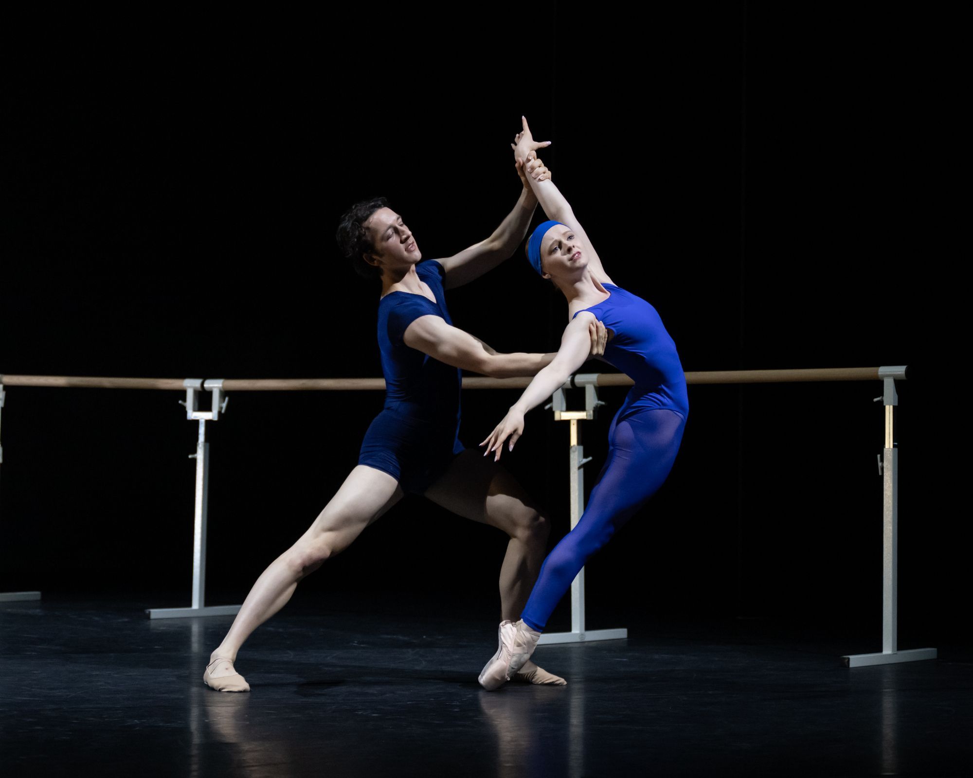 Isaac Calstar-Fisher and Elsie Pinder of ENBS in Lynne Charles’ <i>Etudes on a Theme of Satie</i> © Photography by ASH