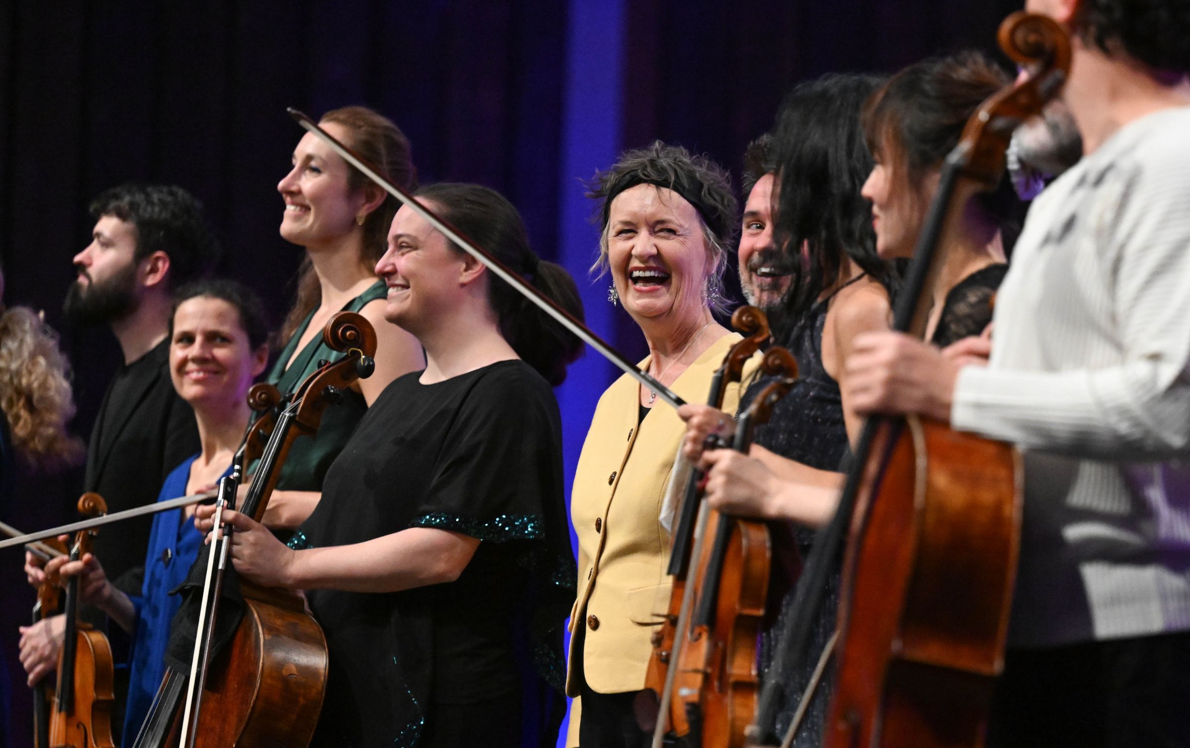 Sally Beamish and the Belcea, Castalian, Elias and Pavel Haas quartets © Neil Hanna