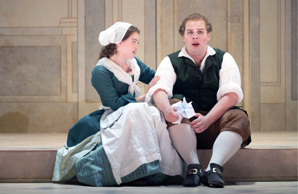 Johanna Wallroth (Susanna) and Michael Nagl (Figaro) &copy; Glyndebourne Productions Ltd | Photography by Richard Hubert Smith