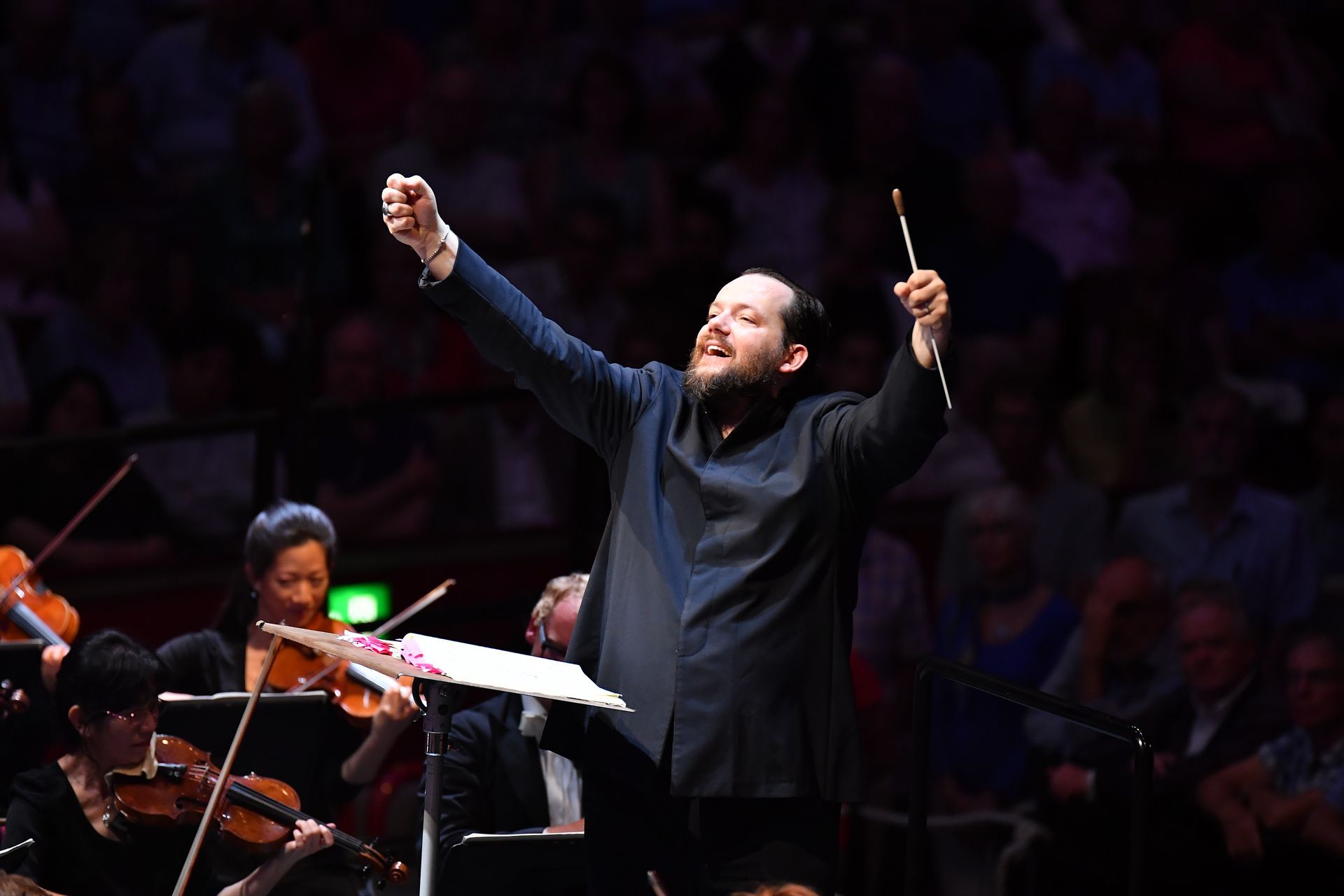 Andris Nelsons conducts the Leipzig Gewandhaus Orchestra at the Proms &copy; BBC | Chris Christodoulou