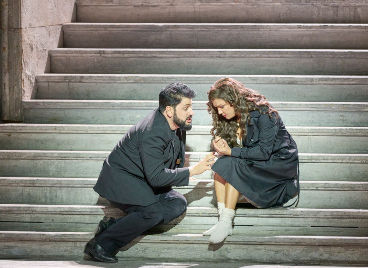 Yusif Eyvazov (Herman) und Anna Netrebko (Lisa) © Wiener Staatsoper | Michael Pöhn