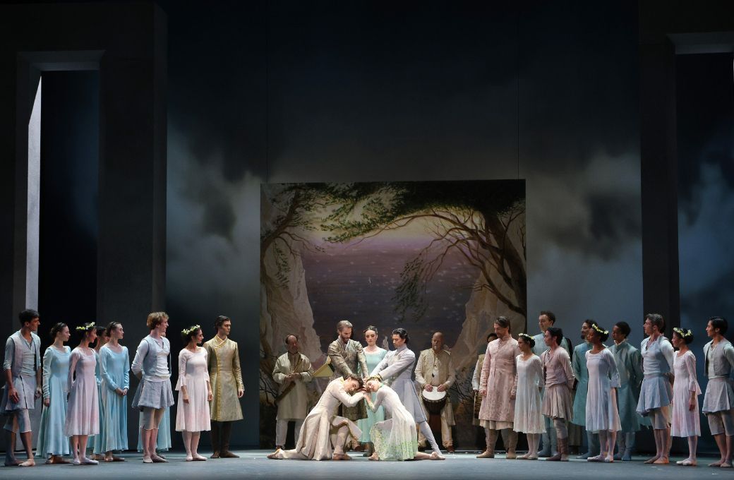 Jake Roxander, James Whiteside, Claire Davison, Herman Cornejo, Skylar Brandt in <i>The Winter's Tale</i> &copy; Marty Sohl