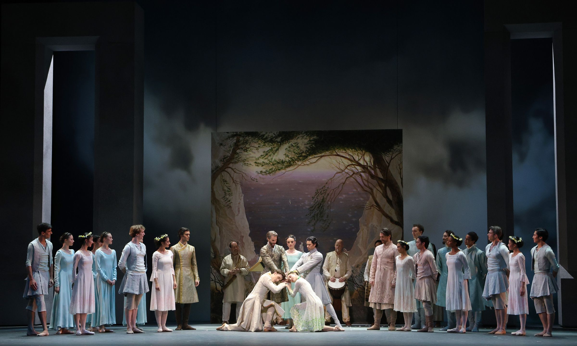 Jake Roxander, James Whiteside, Claire Davison, Herman Cornejo, Skylar Brandt in <i>The Winter's Tale</i> &copy; Marty Sohl