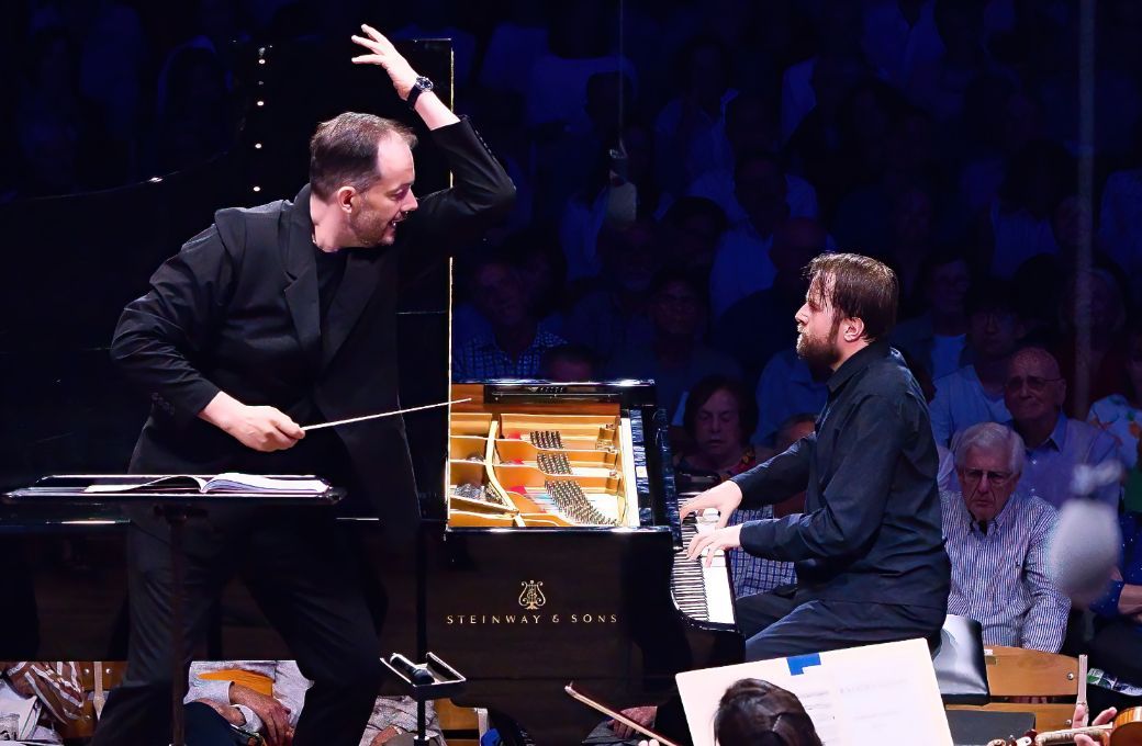 Andris Nelsons and Daniil Trifonov © Hilary Scott, courtesy of the BSO