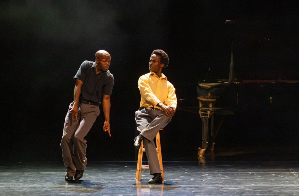 Darius Drooh and Nahum McLean in <i>Death of the Bachelors</i>, BlacBrik © Rimbaud Patron