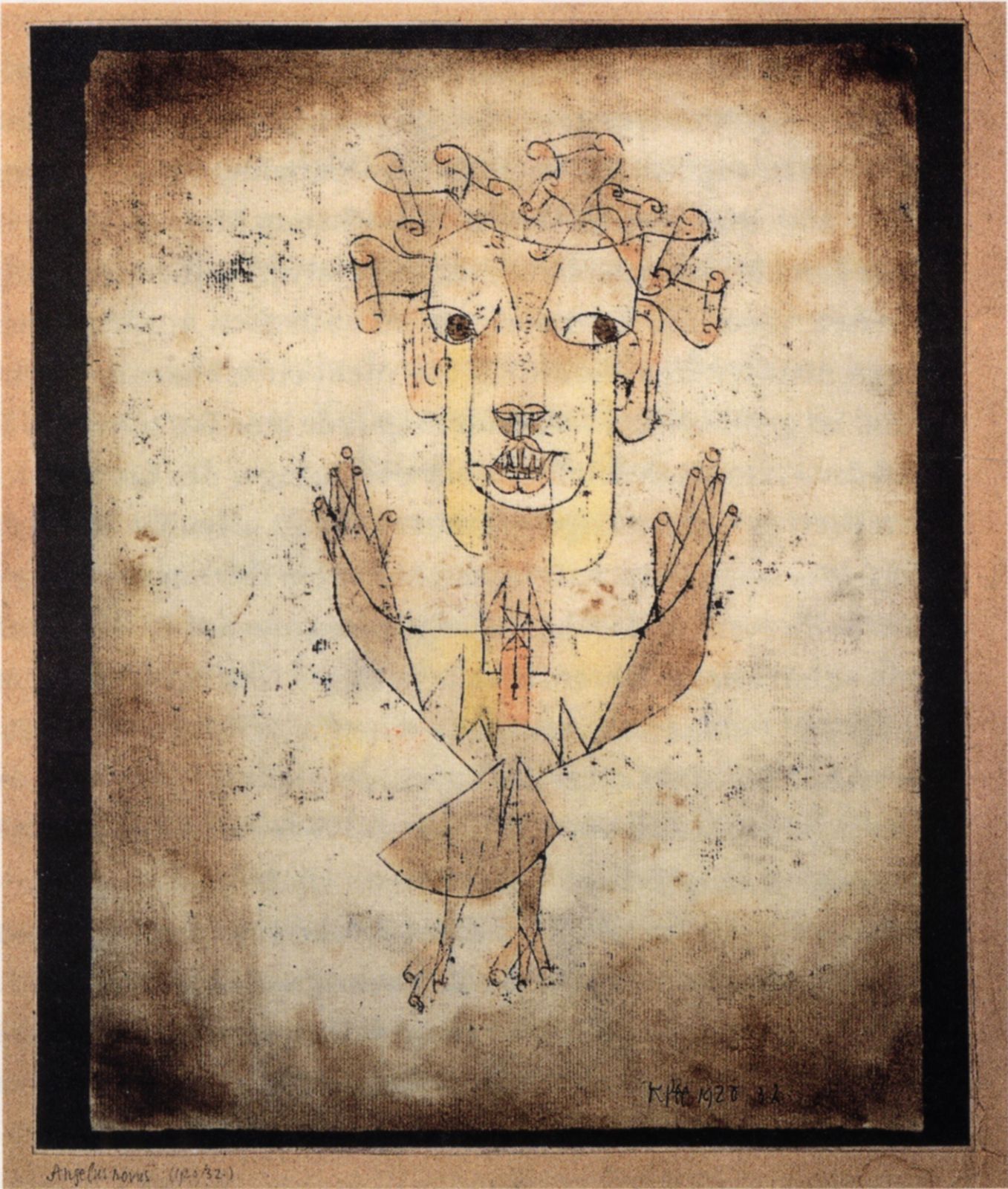 Paul Klee: <i>Angelus Novus</i> (1920) &copy; Public domain