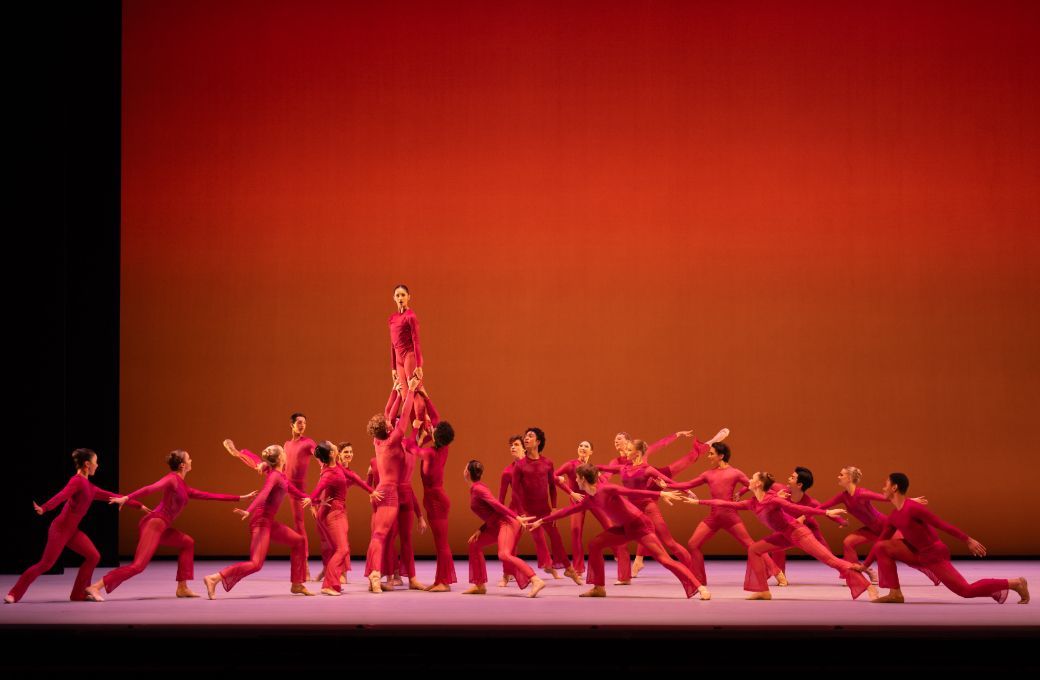Pre-professional students in <i>Culmination</i> by Arielle Smith &copy; 2025 The Royal Ballet School. Photography by ASH