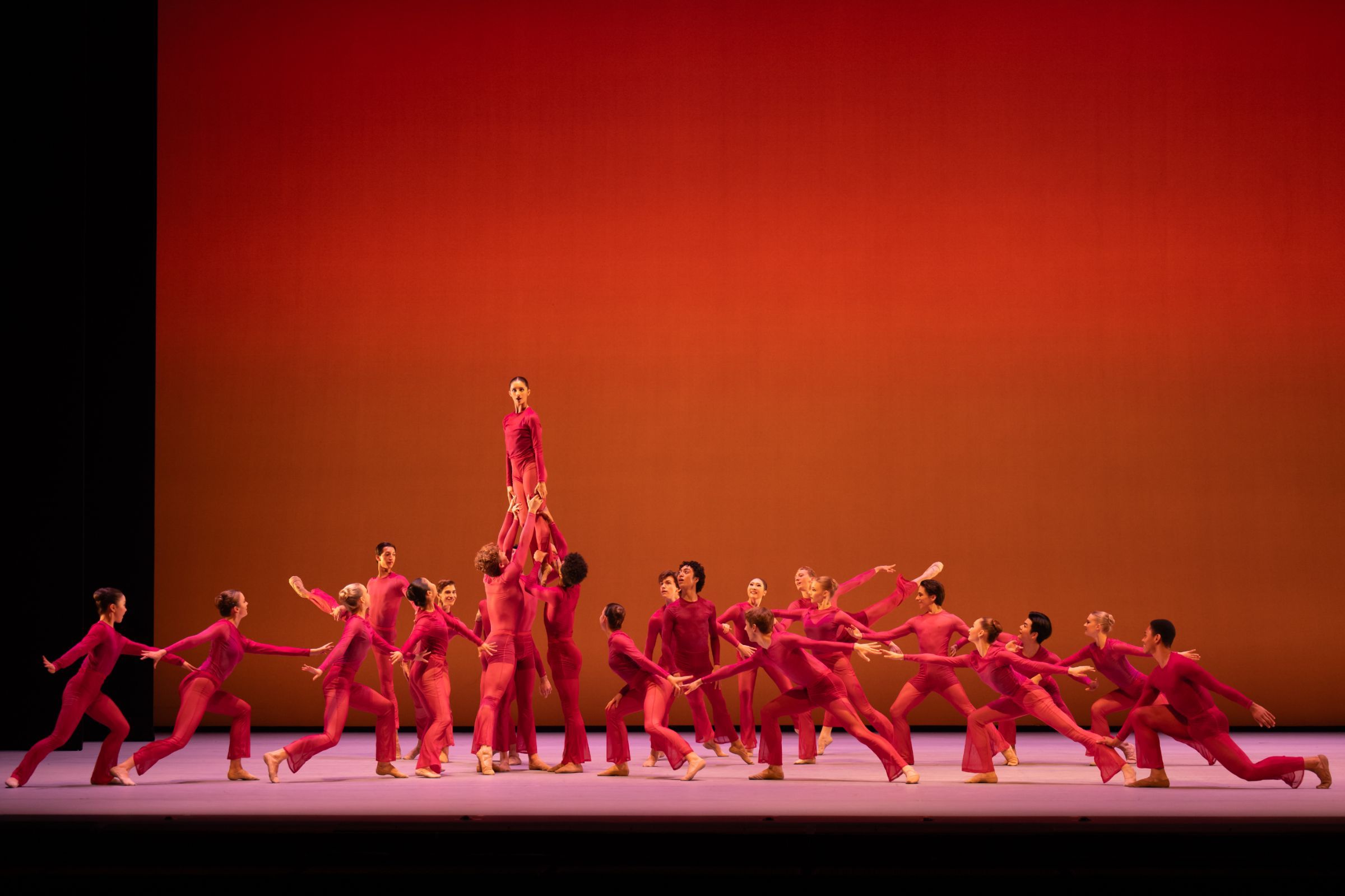 Pre-professional students in <i>Culmination</i> by Arielle Smith &copy; 2025 The Royal Ballet School. Photography by ASH