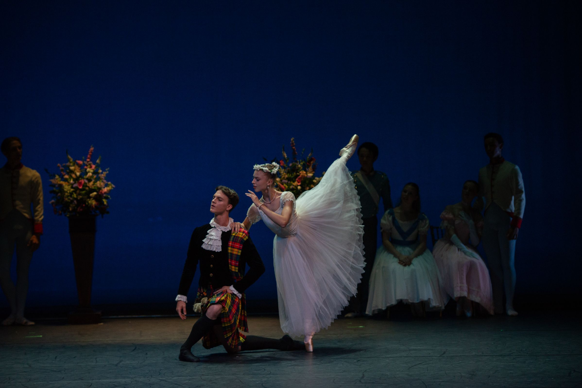 Dina Rom Haugerud as The Sylph and Rocco Strickland as The Scotsman in <i>Graduation Ball</i> &copy; Pierre Tappon