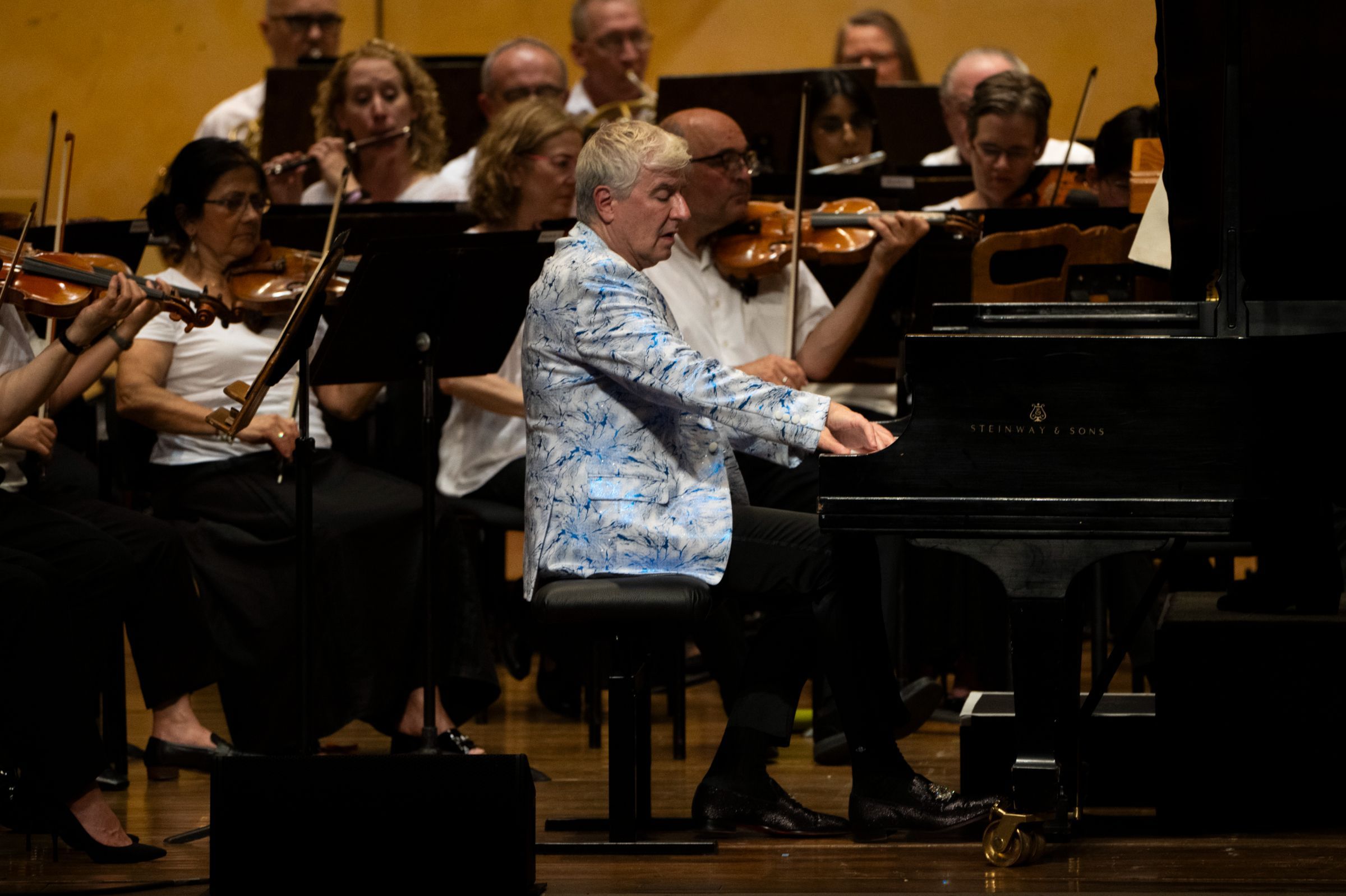 Jean-Yves Thibaudet and the Chicago Symphony Orchestra &copy; Tong Hao, courtesy of Ravinia Festival