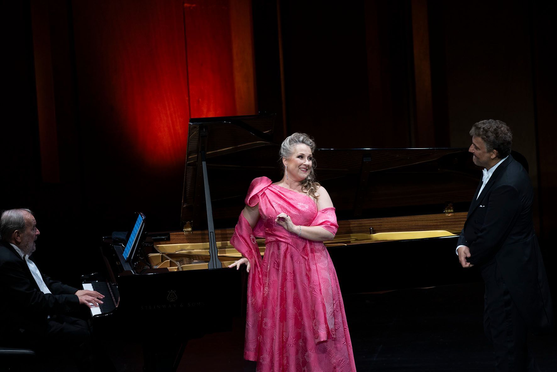 Helmut Deutsch, Diana Damrau et Jonas Kaufmann au Festival d'Aix &copy; Vincent Beaume