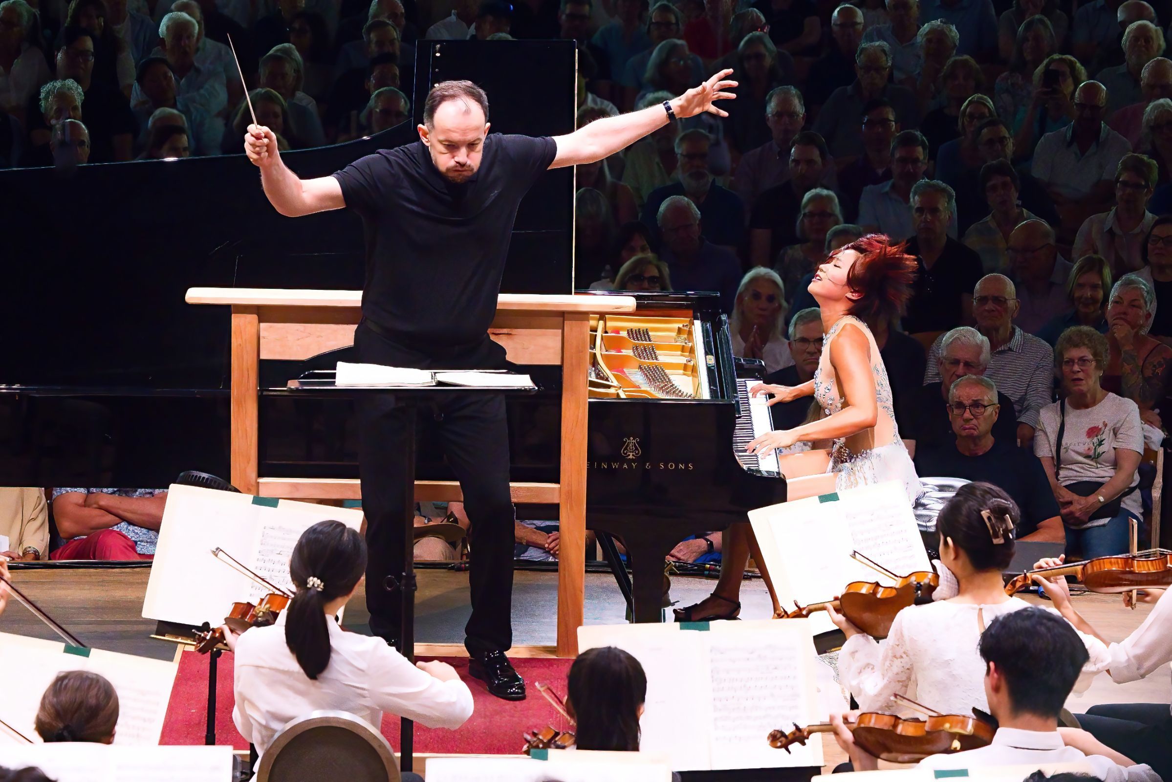 Andris Nelsons and Yuja Wang &copy; Hilary Scott, courtesy of the BSO