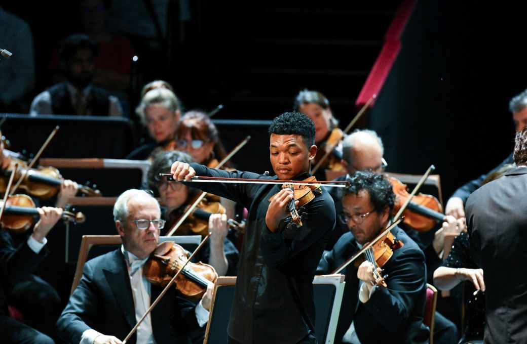 Randall Goosby and the Orchestre National de France &copy; BBC | Chris Christodoulou
