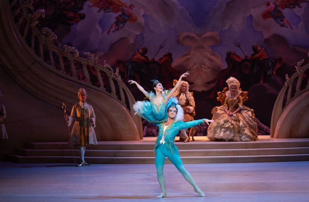 Yuumi Yamada as Florine and Cameron Holmes as Bluebird in <i>The Sleeping Beauty</i> &copy; Jonathan van der Knaap