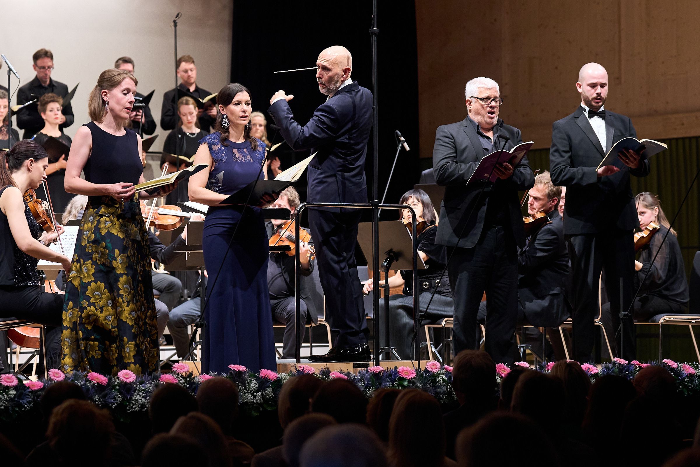 Soloists Anna Stéphany, Judith Spiesser, Werner Güra and James Atkinson © Benno Hunziker