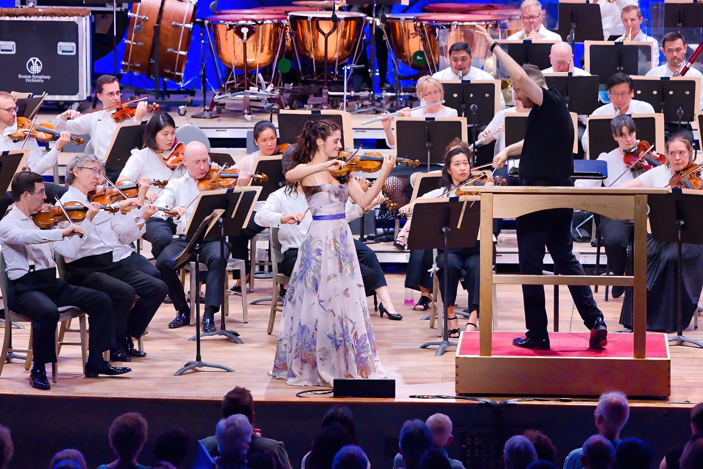 María Dueñas and the Boston Symphony Orchestra © Hilary Scott, courtesy of the BSO